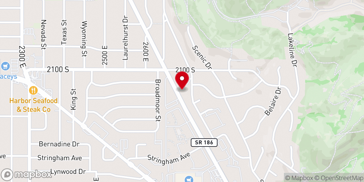 Map showing location of Wasatch Hills Seventh-day Adventist Church in Utah