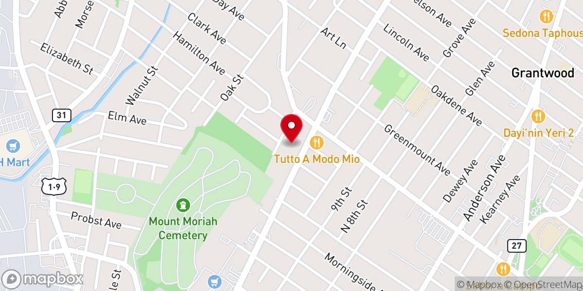 Map showing location of Sts. Vartanantz Armenian Apostolic Church