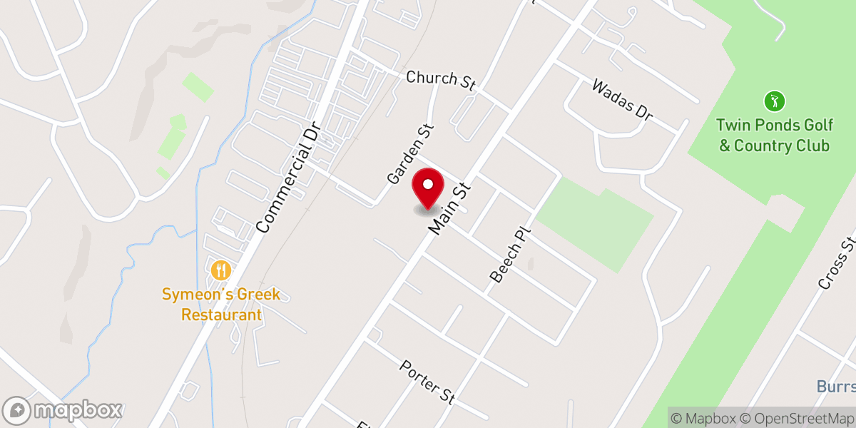 Map showing location of St James Ame Church
