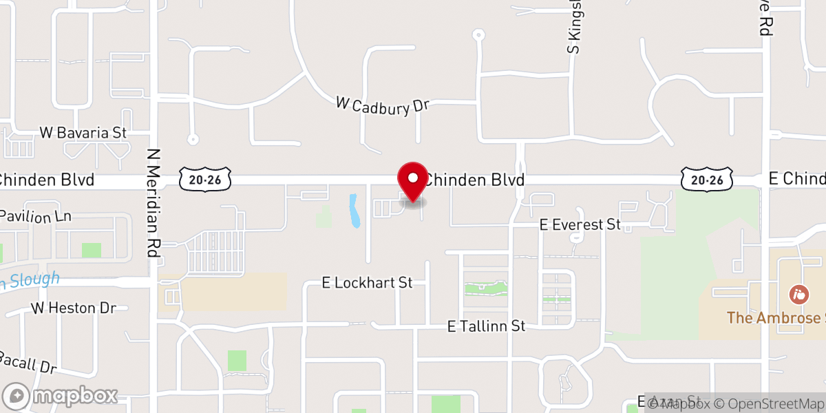 Map showing location of Friendship Celebration Lutheran Church