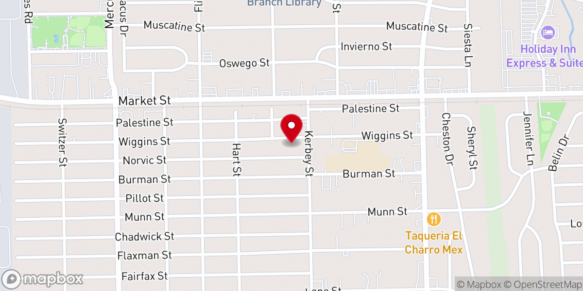 Map showing location of Houston Ghanaian SDA Church