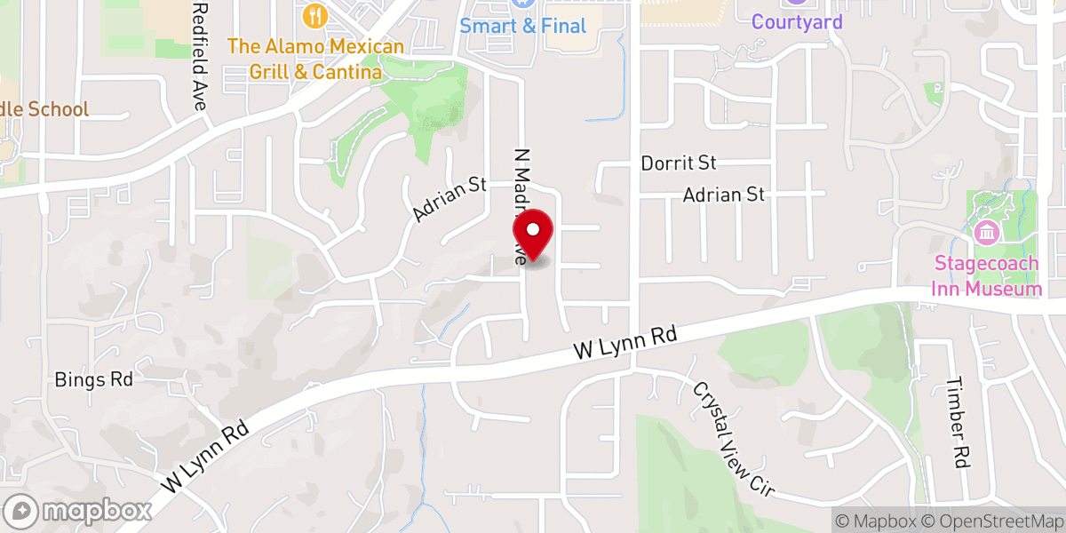 Map showing location of Newbury Park