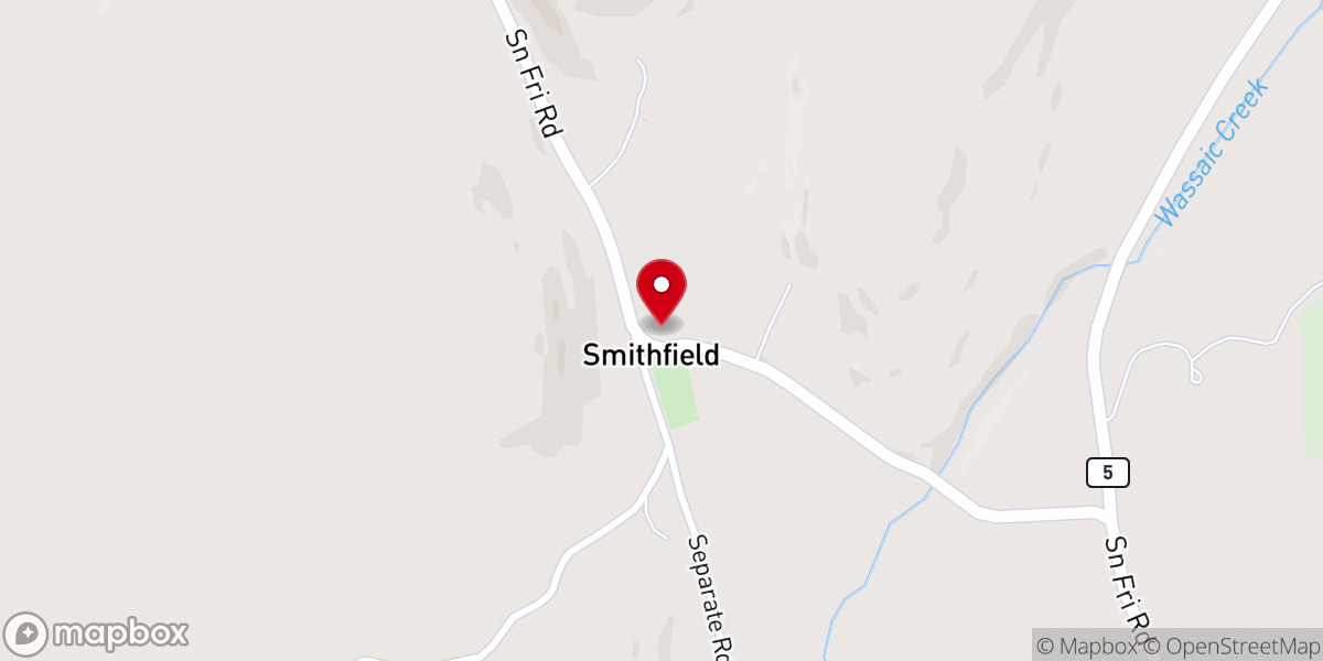 Map showing location of The Smithfield Church
