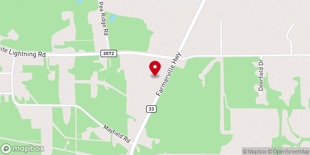 Map showing location of Missions & Ministry Center