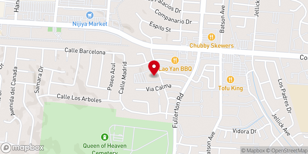 Map showing location of St. Elizabeth Ann Seton Church