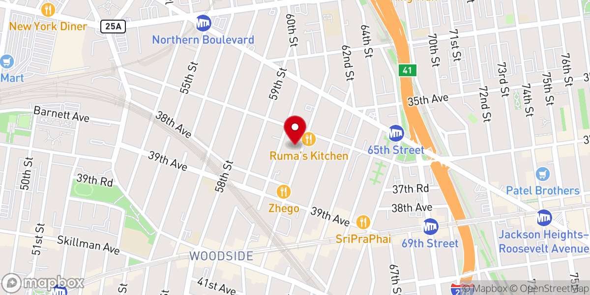 Map showing location of St. Mary's Malankara Orthodox Church