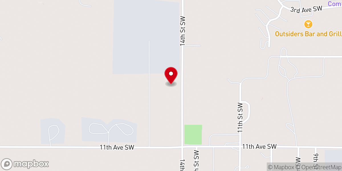Map showing location of Living Faith Church