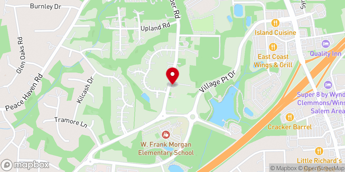 Map showing location of King's Village Church