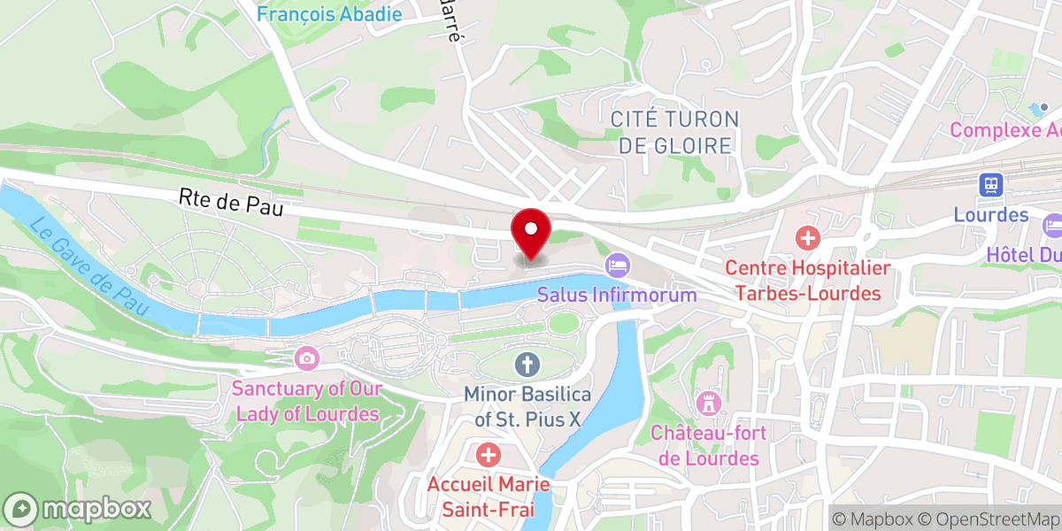 Map showing location of Soeurs de Nevers