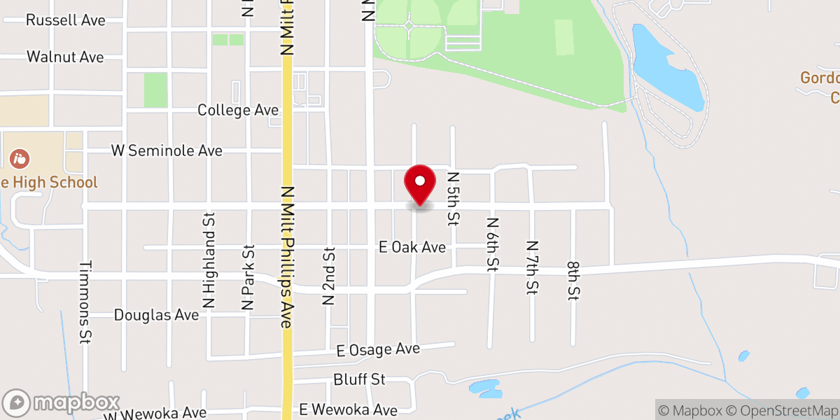 Map showing location of SFA - Seminole First Assembly