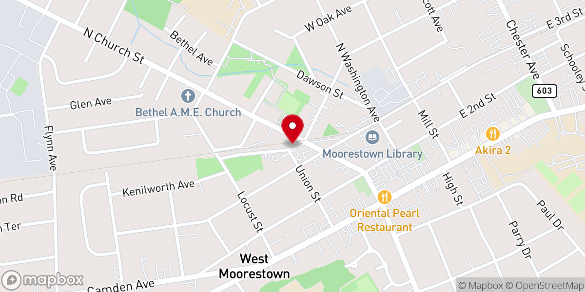 Map showing location of Haddon Oral Surgeons