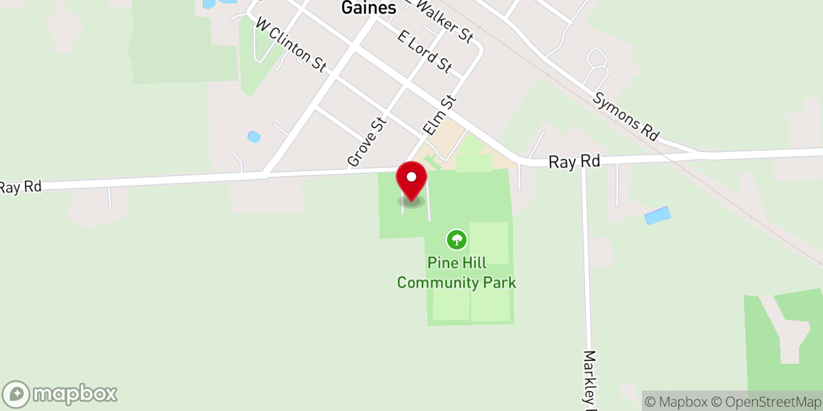 Map showing location of St. Joseph Parish Hall
