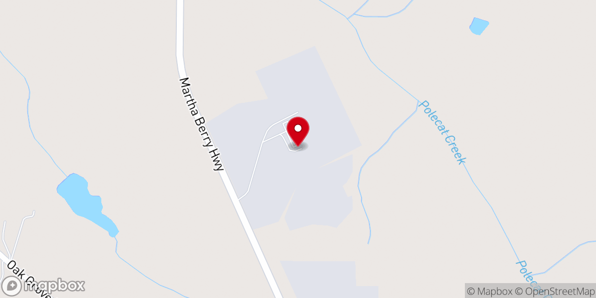 Map showing location of Landmark Baptist Church