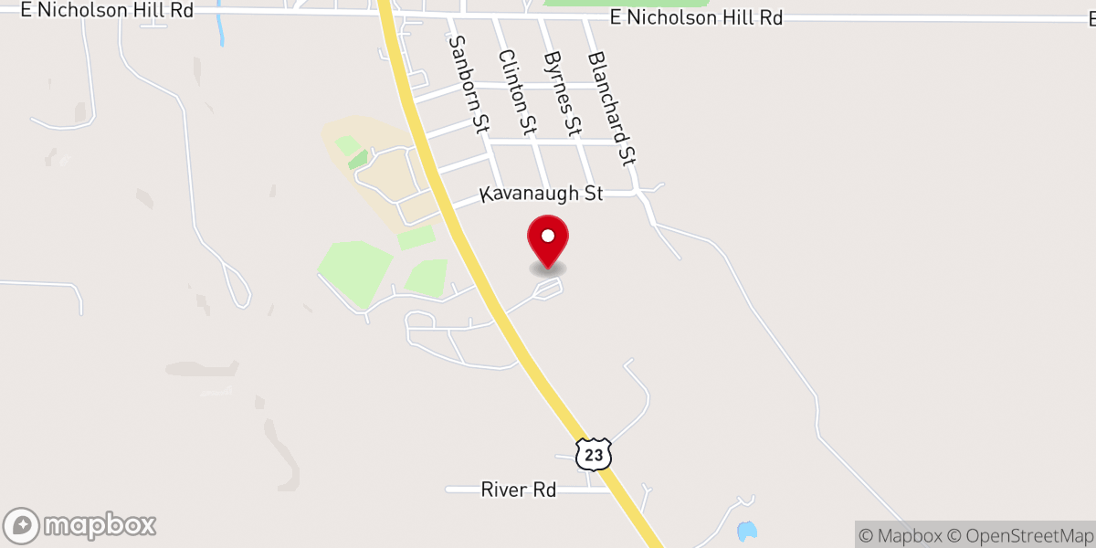 Map showing location of Good Shepherd Lutheran Church