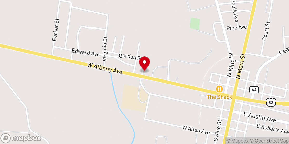 Map showing location of St James Ame Church