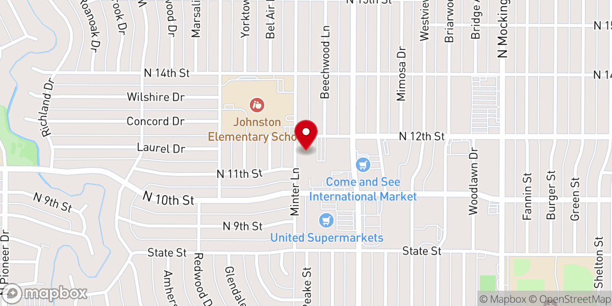 Map showing location of The Life Church Abilene