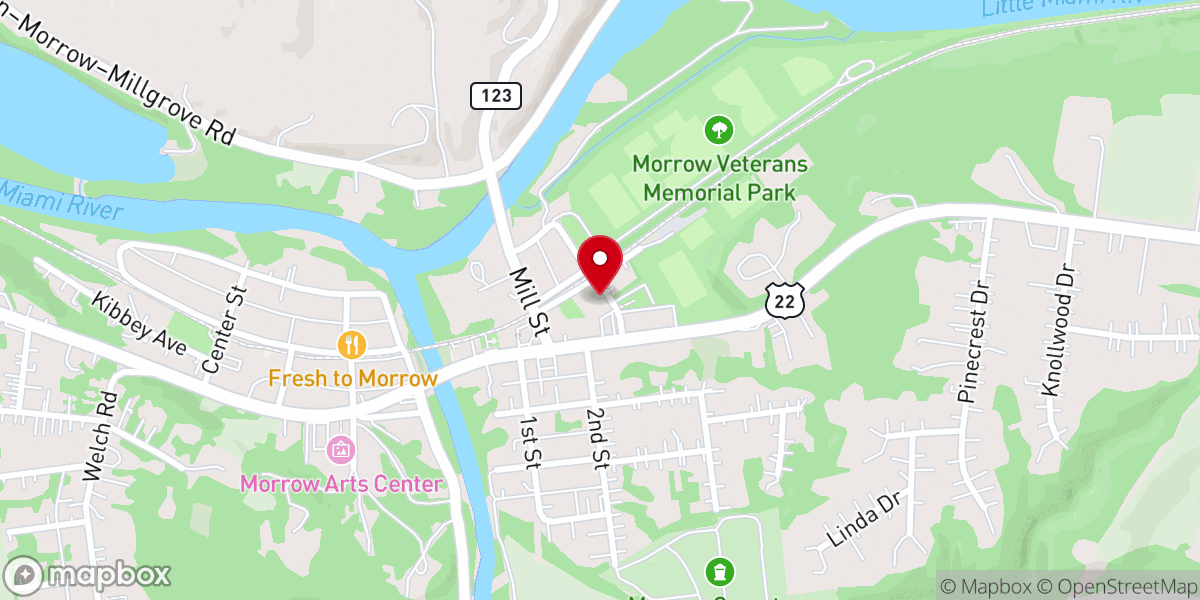 Map showing location of Community Christian Fellowship