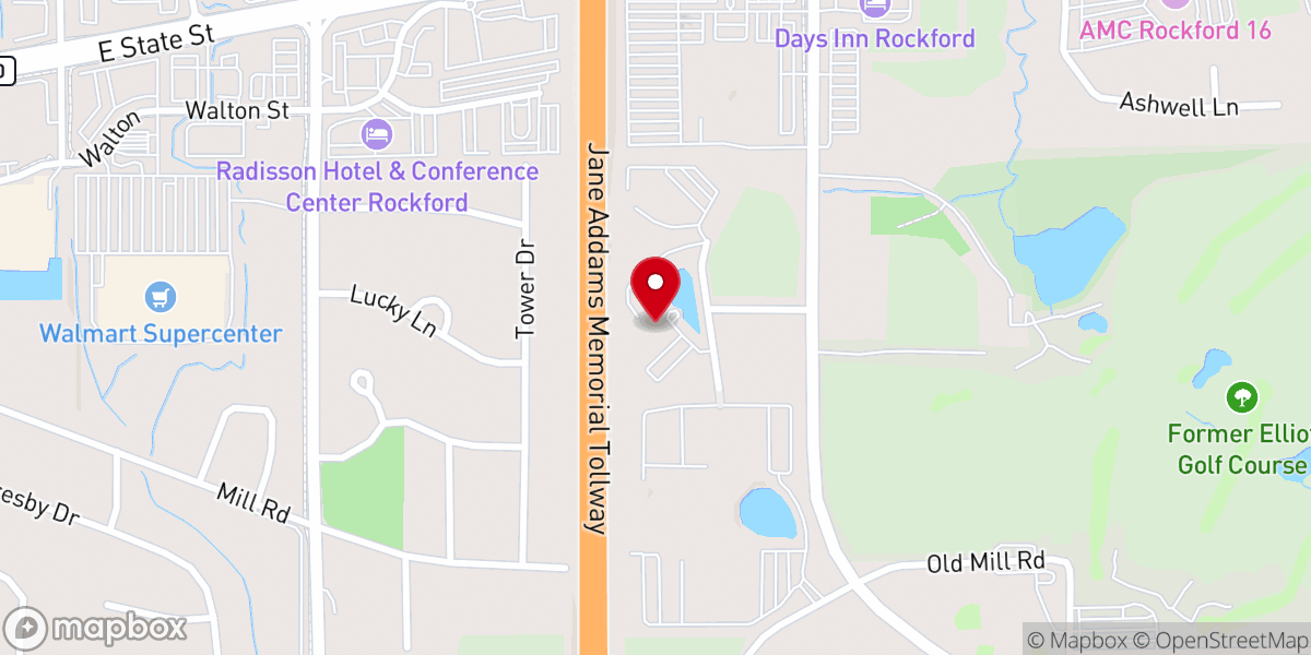 Map showing location of Catholic Charities