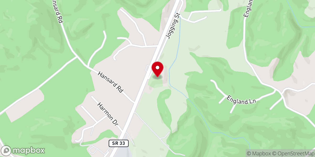 Map showing location of Hansard Chapel United Methodist Church