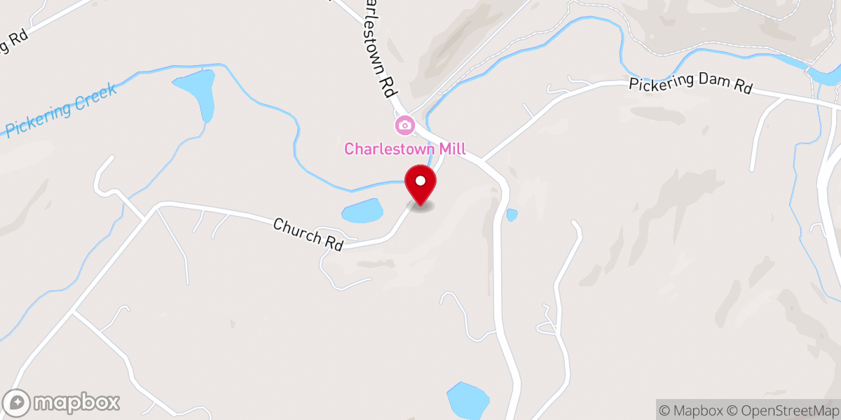 Map showing location of Charlestown United Methodist