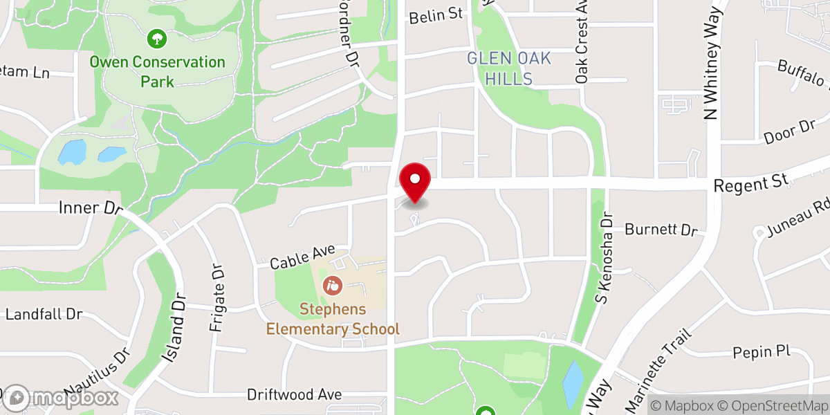 Map showing location of Grace Lutheran Church