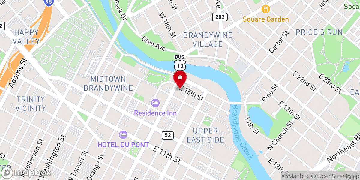 Map showing location of St. Patrick Catholic Church