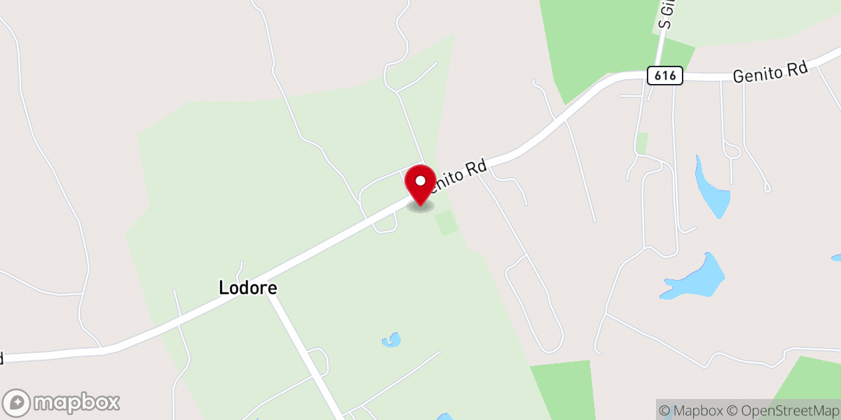 Map showing location of Flower Hill Baptist Church