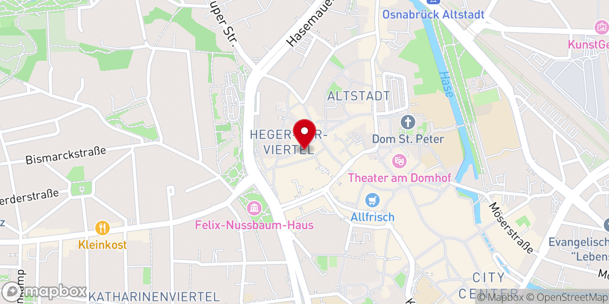 Map showing location of Evangelisch-lutherischer Kirchenkreis Osnabrück