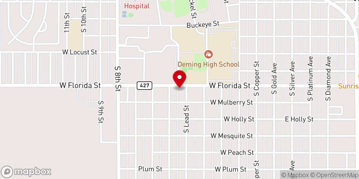Map showing location of Redeemer Lutheran Church