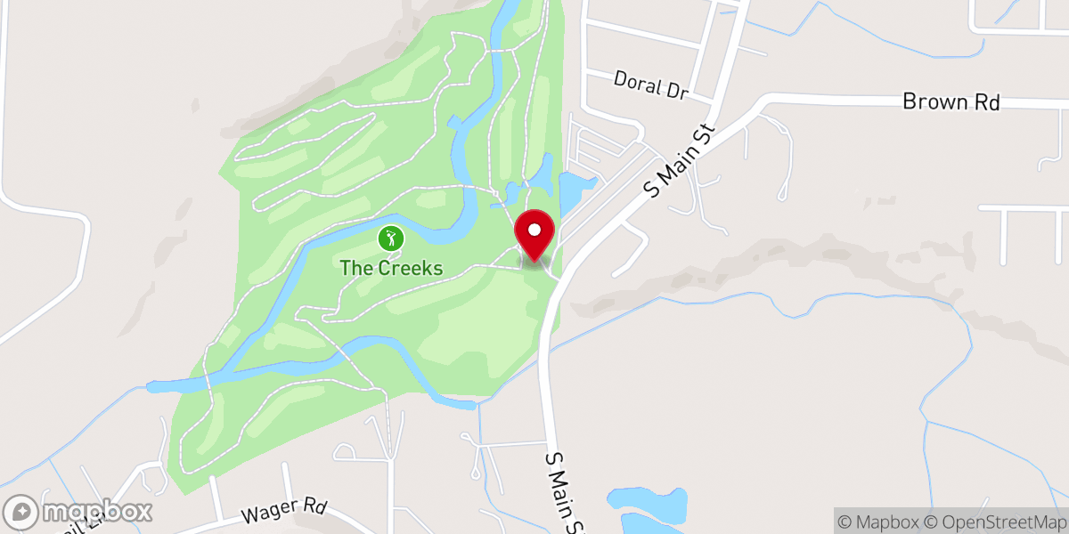 Map showing location of The Creeks RV Resort