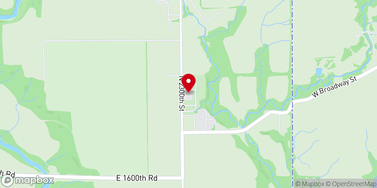 Map showing location of Sugar Grove Church