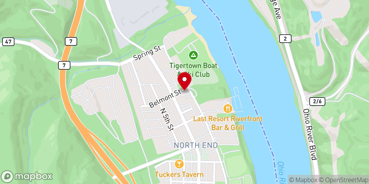 Map showing location of St. Joseph Roman Catholic Parish