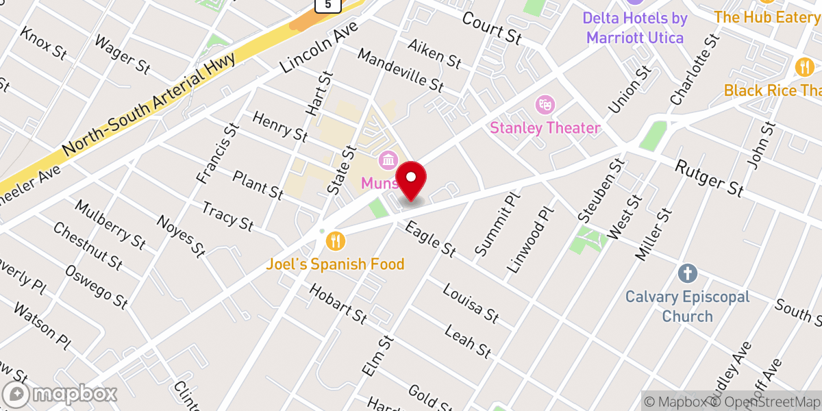 Map showing location of DeSales Center
