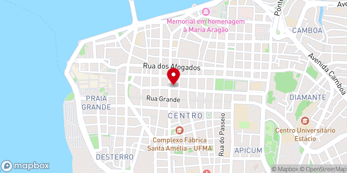 Map showing location of Igreja de São João Batista - Matriz