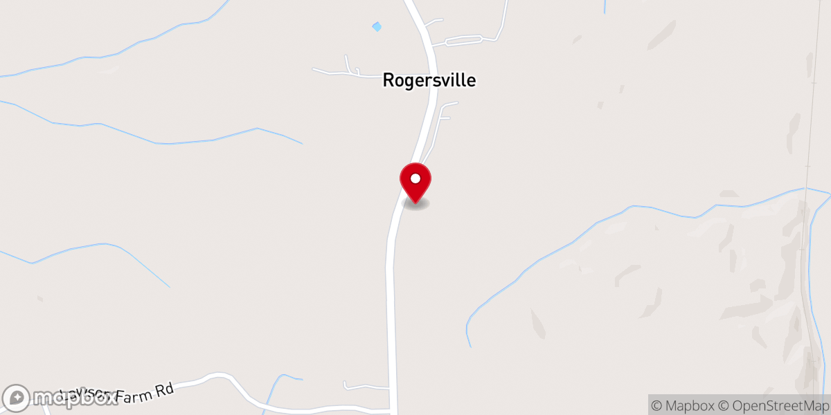 Map showing location of Bailey's Chapel A.M.E. Church