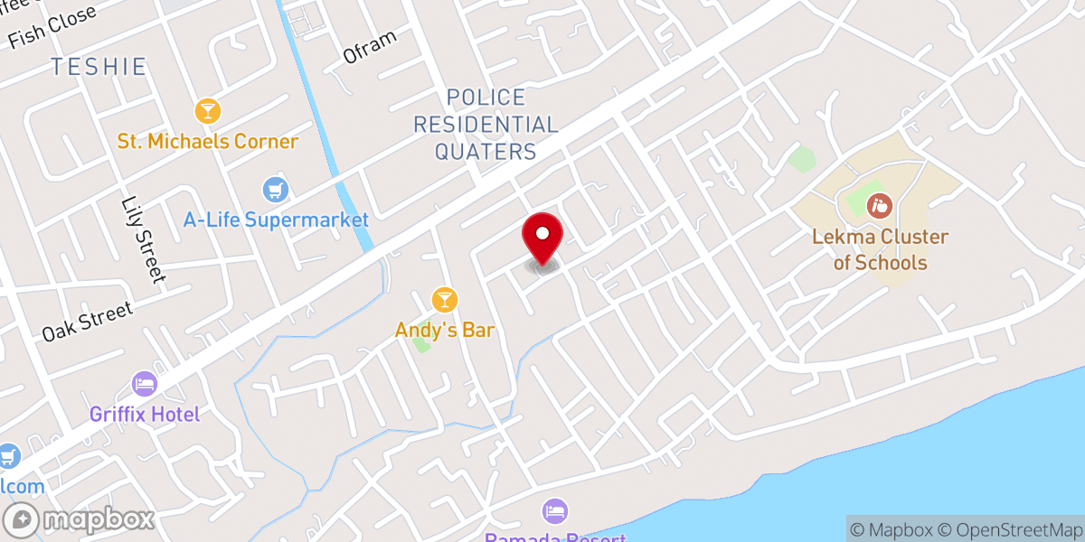 Map showing location of BEATRICE BORLEY TACKIE MEMORIAL METHODIST CHAPEL