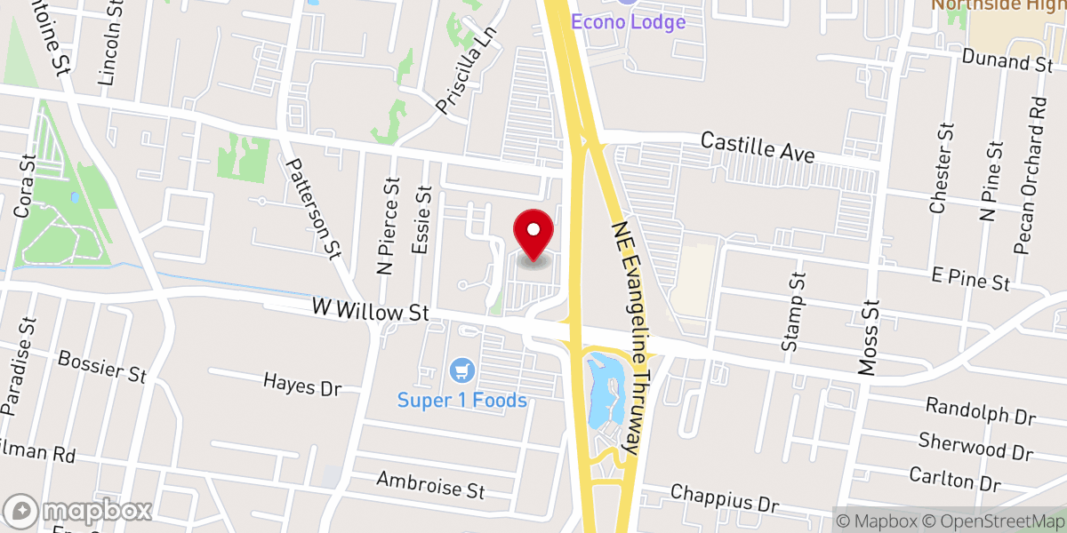 Map showing location of Philadelphia Christian Church
