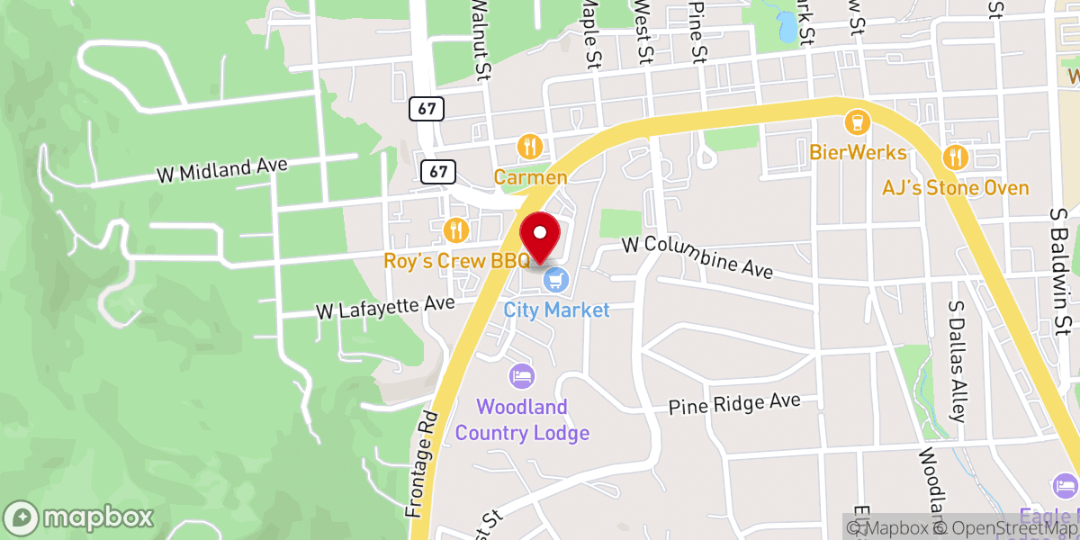 Map showing location of Charis Family Church