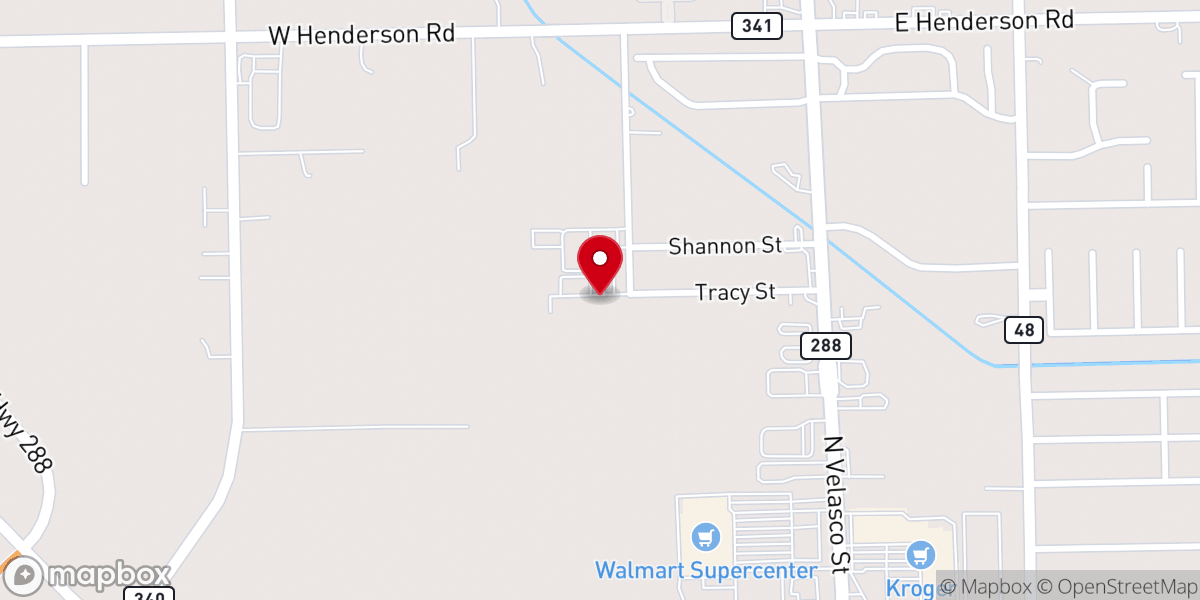 Map showing location of Life Foursquare Church