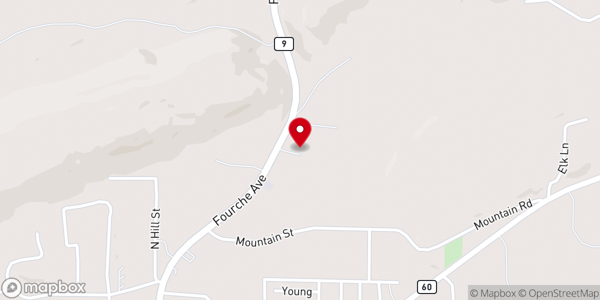 Map showing location of Providence Baptist Church