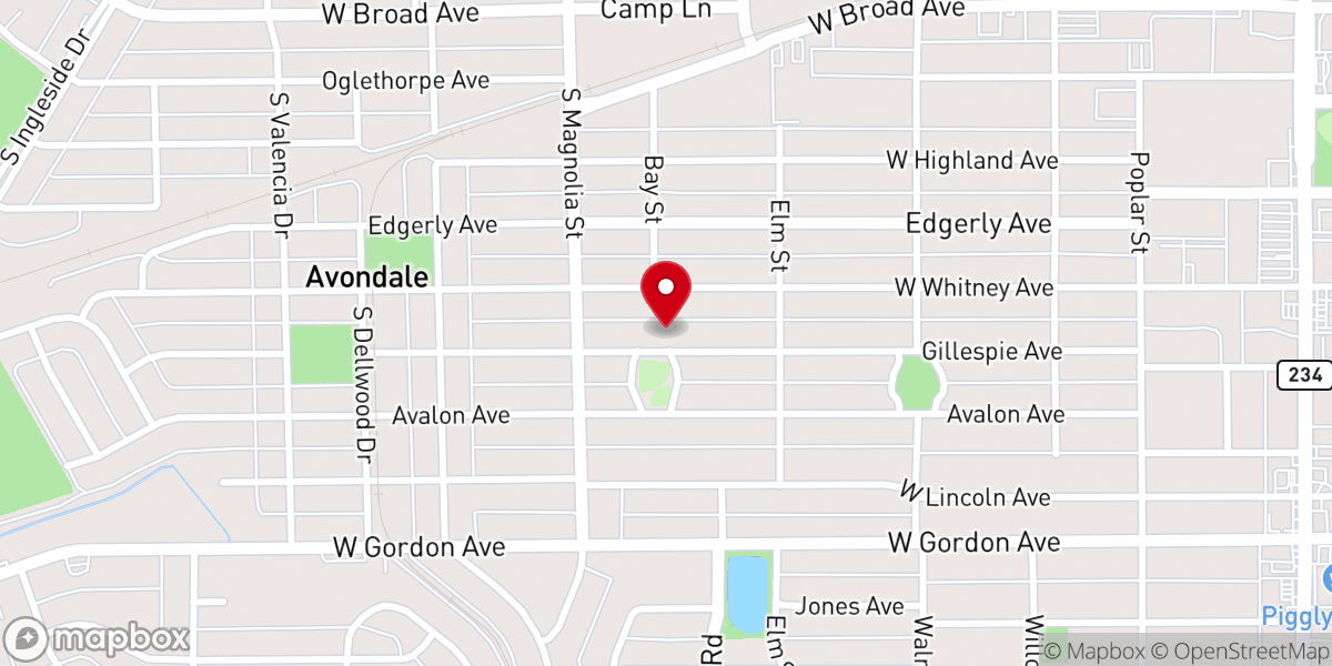 Map showing location of Mt Calvary Church