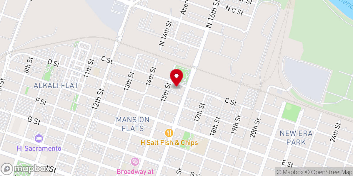 Map showing location of Neighborhood Outreach Fellowship Church