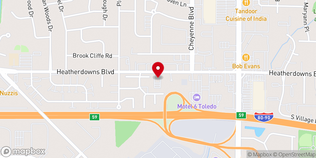 Map showing location of All Saints Lutheran Church