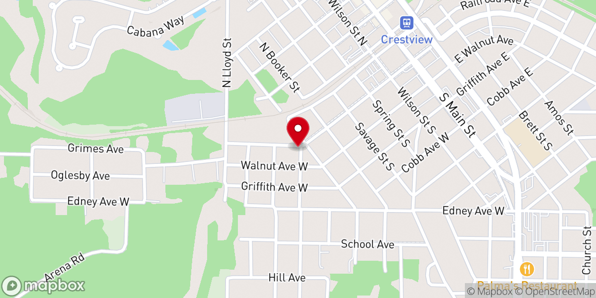 Map showing location of Macedonia Missionary Baptist Church