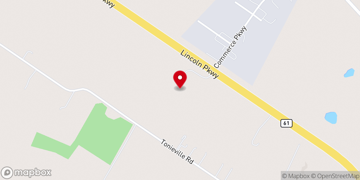 Map showing location of Harvestland Community Church