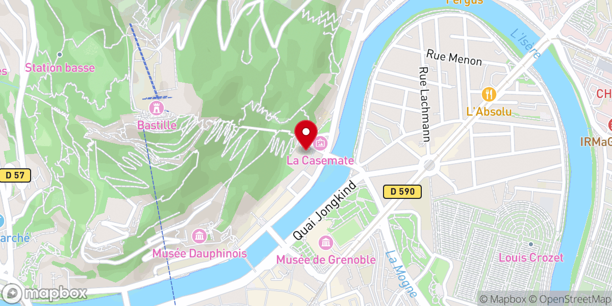 Map showing location of Musée archéologique Saint-Laurent