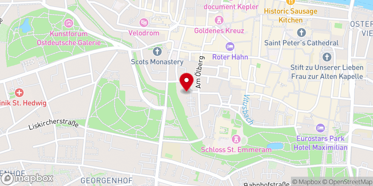 Map showing location of St. Ägid