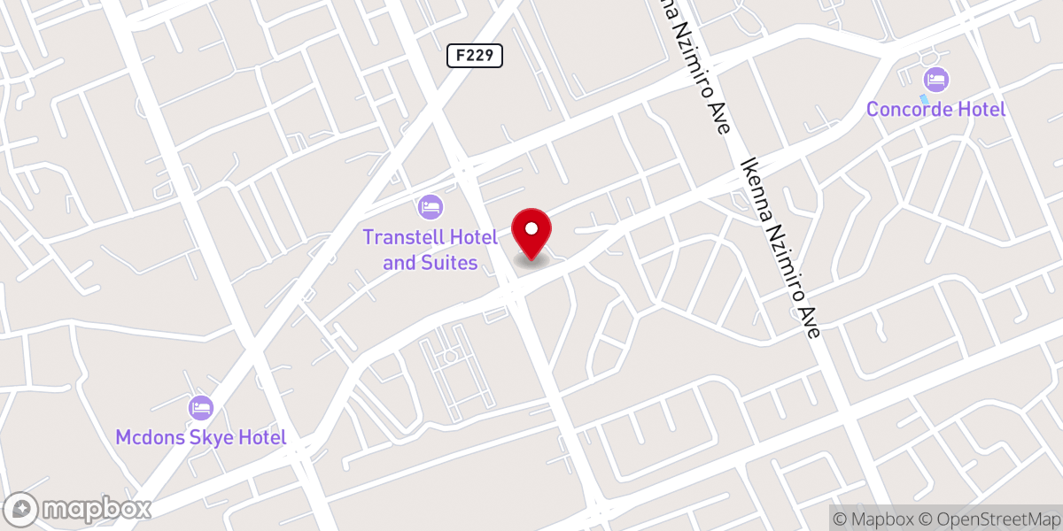 Map showing location of RCCG Book of Life Parish