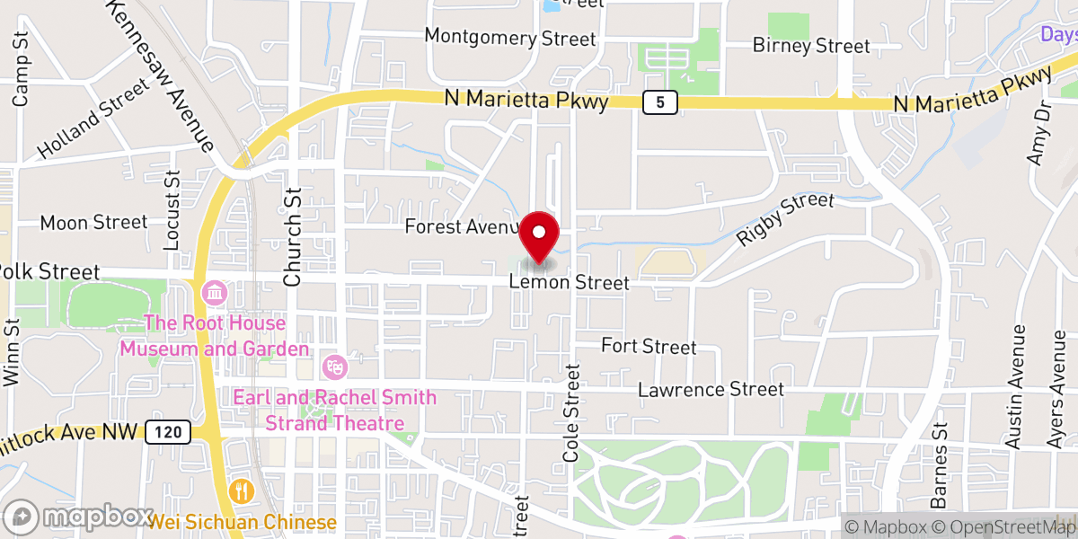 Map showing location of Mountain Of Fire & Miracle Ministries Marietta. Citadel Of Signs, Wonders & Great Testimonies.