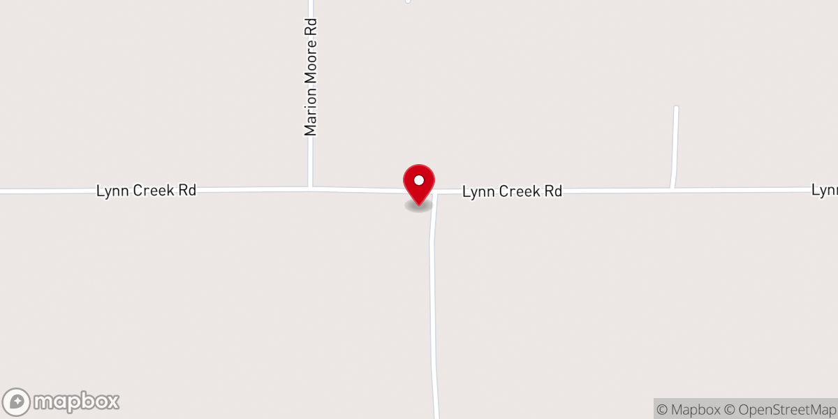 Map showing location of Greenfield Church